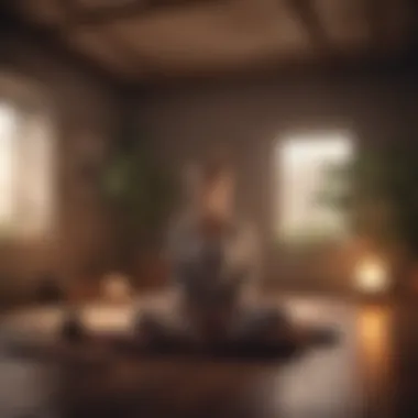 Creating Your Personalized Meditation Environment An inviting meditation space with ambient lighting