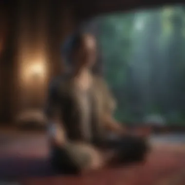 Guided meditation session