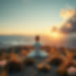 A serene landscape for meditation