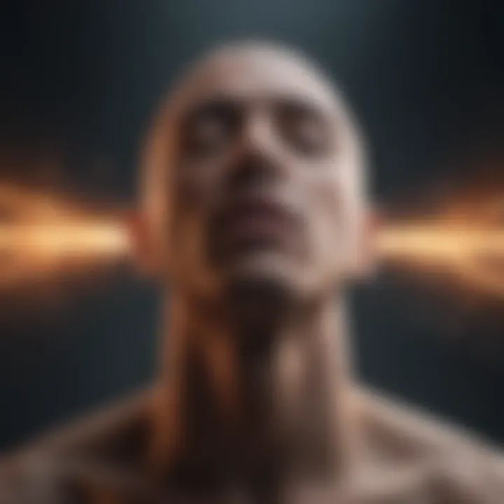 Visual representation of deep breathing technique
