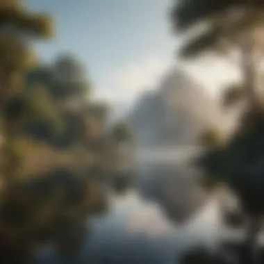 Serenity in Practice A serene landscape representing tranquility and focus.