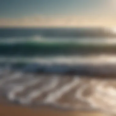 Meditation visualization of calming ocean waves