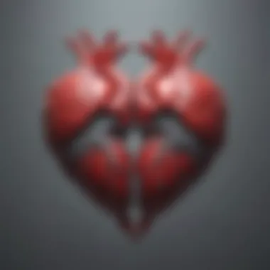 Illustration of two hearts merging together symbolizing deep emotional connections