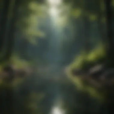 Nature's Serenity for Better Sleep A tranquil scene of nature reflecting calmness and peace