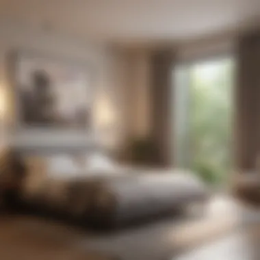 A Bedroom Designed for Restfulness A peaceful bedroom setting promoting relaxation before sleep