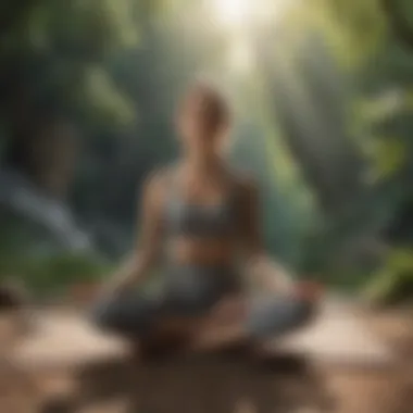 Mindful Yoga for Inner Alignment Mindful Yoga: A person practicing yoga in a serene natural setting