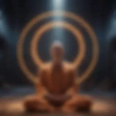 Harmony of Spirit Abstract representation of mindfulness and spirituality merging