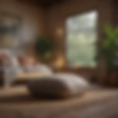 Creating Your Mindful Sanctuary A peaceful meditation space with cushions