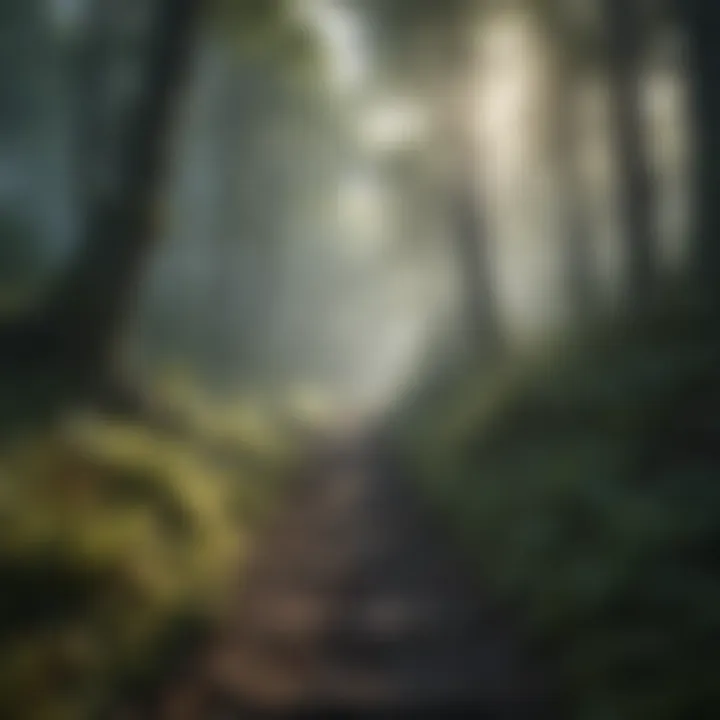 Misty Forest Pathway