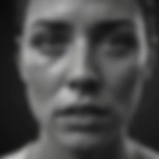 Mental Turmoil in Monochrome