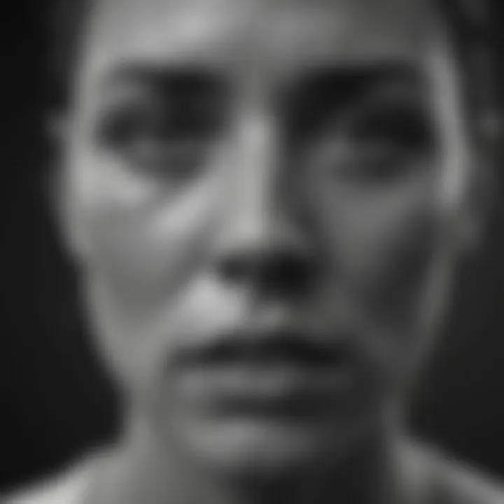 Mental Turmoil in Monochrome