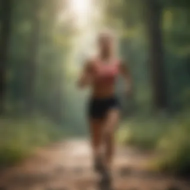 Energizing Movement An invigorating outdoor exercise scene showcasing vitality