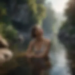 A serene landscape illustrating peace and self-reflection