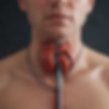 Conceptual image showing the connection between breathing and blood pressure
