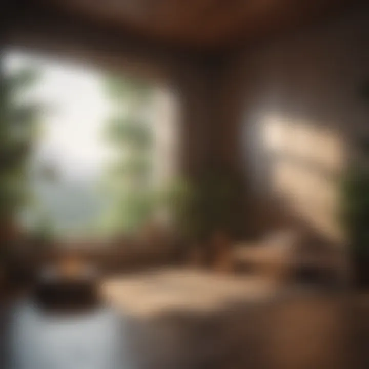 A peaceful meditation space fostering relaxation.