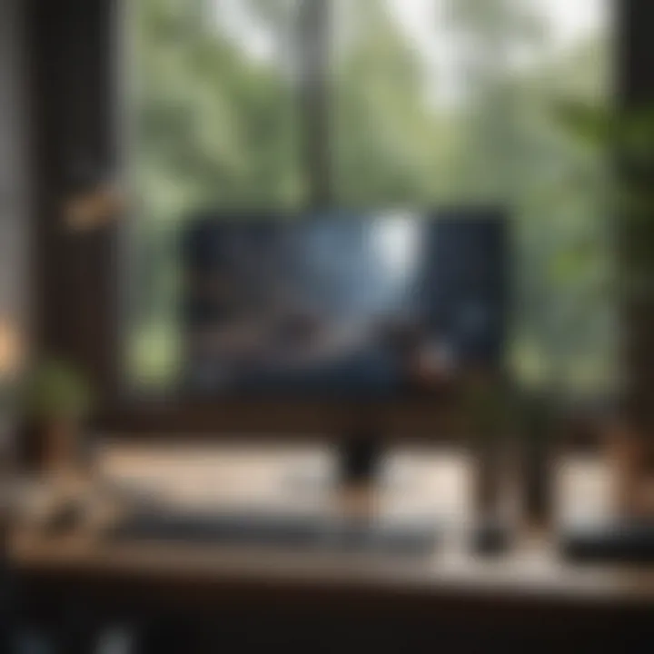 Individual engaged in remote work with minimal distractions