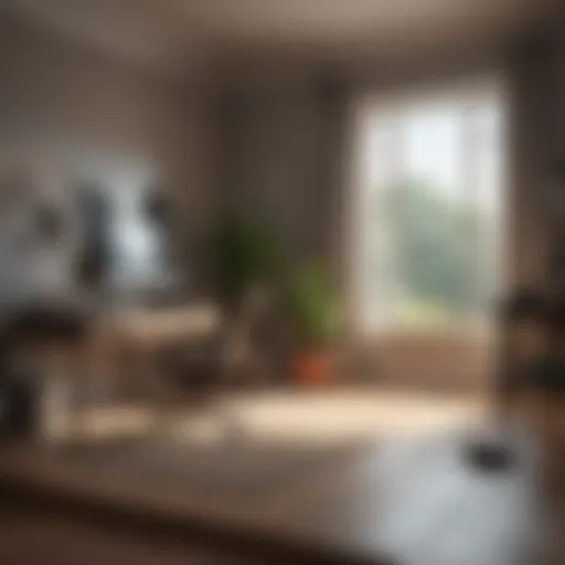 Tranquil workspace promoting mental well-being
