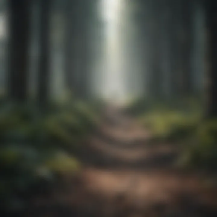 A path through a forest symbolizing the journey towards resilience