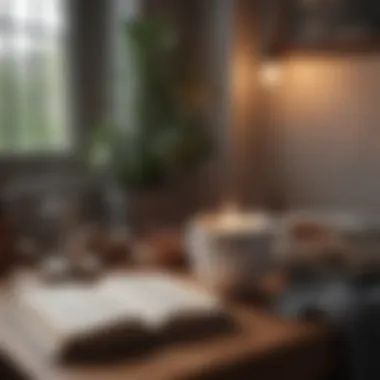 Creating a Sanctuary for Self-Care A cozy corner with a warm drink and a book symbolizing self-care