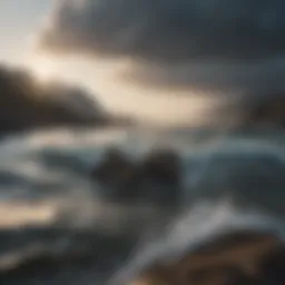 A serene landscape representing tranquility amidst chaos