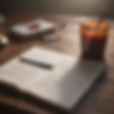 A journal open with handwritten notes about feelings and thoughts