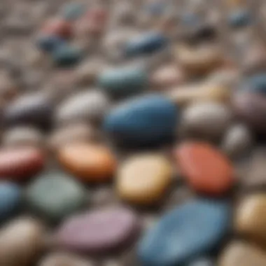 A close-up of colorful stones representing mindfulness practices