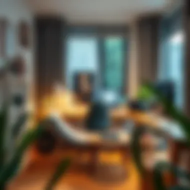 Creating a Comfortable Home Office for Focus A cozy home office setup with comfortable seating