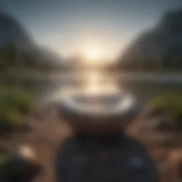 A serene landscape symbolizing peace and calmness