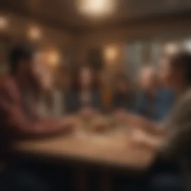 A supportive group discussing ideas