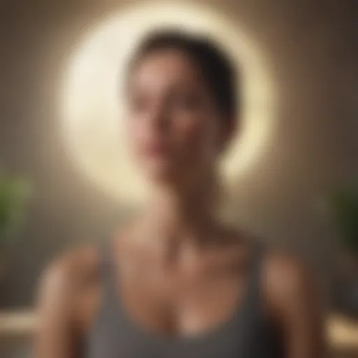 Woman practicing mindfulness meditation