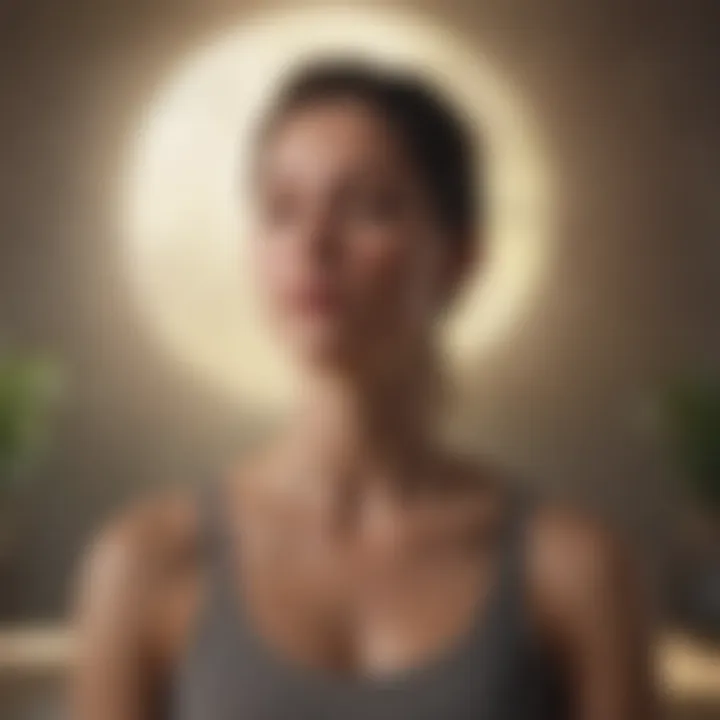 Woman practicing mindfulness meditation