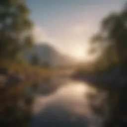 A serene landscape symbolizing inner peace