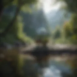 A serene landscape symbolizing healing