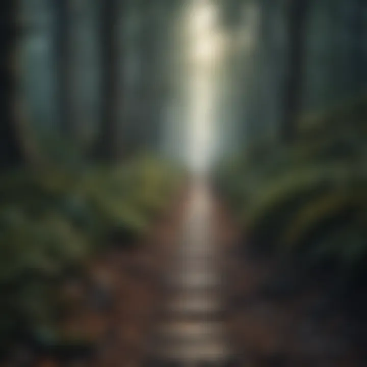 A path through a forest, representing the journey of reconnecting