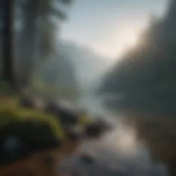 A serene landscape symbolizing inner peace amidst turmoil