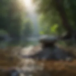 A tranquil nature scene embodying serenity and calmness.