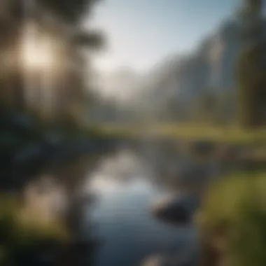 Tranquil Landscape A serene landscape representing tranquility of mind