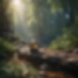 A serene landscape symbolizing spiritual tranquility
