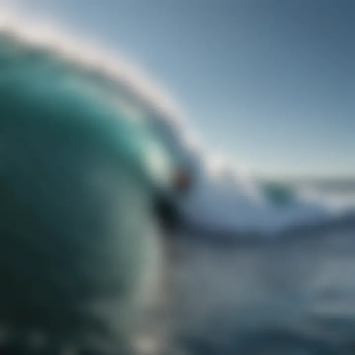 A calm ocean wave symbolizing emotional regulation.