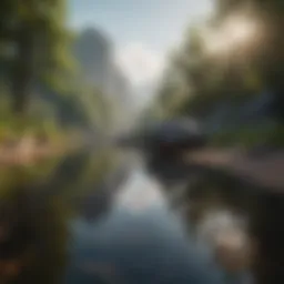 A serene landscape symbolizing inner peace and mindfulness