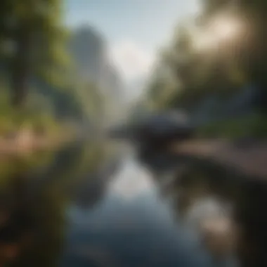 Inner Peace and Mindfulness A serene landscape symbolizing inner peace and mindfulness
