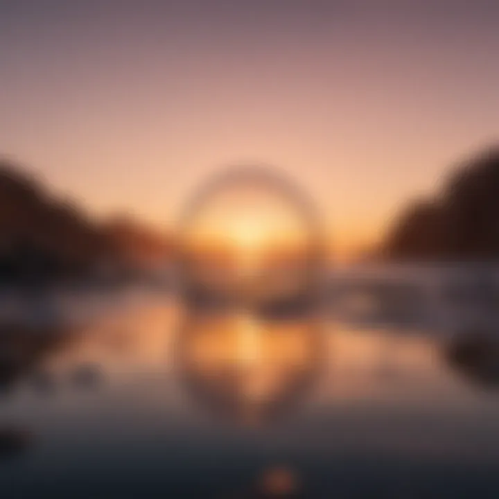 A vibrant sunrise signifying new beginnings and self-discovery