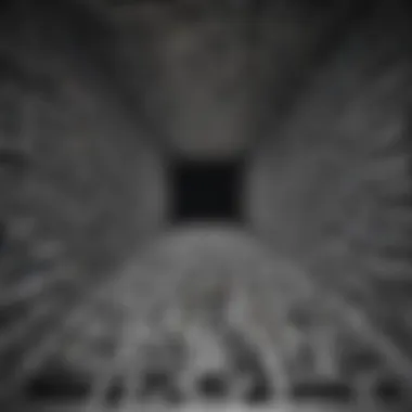 An abstract representation of a maze, illustrating the complexity of emotions.