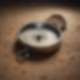 A compass pointing towards an unmarked direction, symbolizing guidance.
