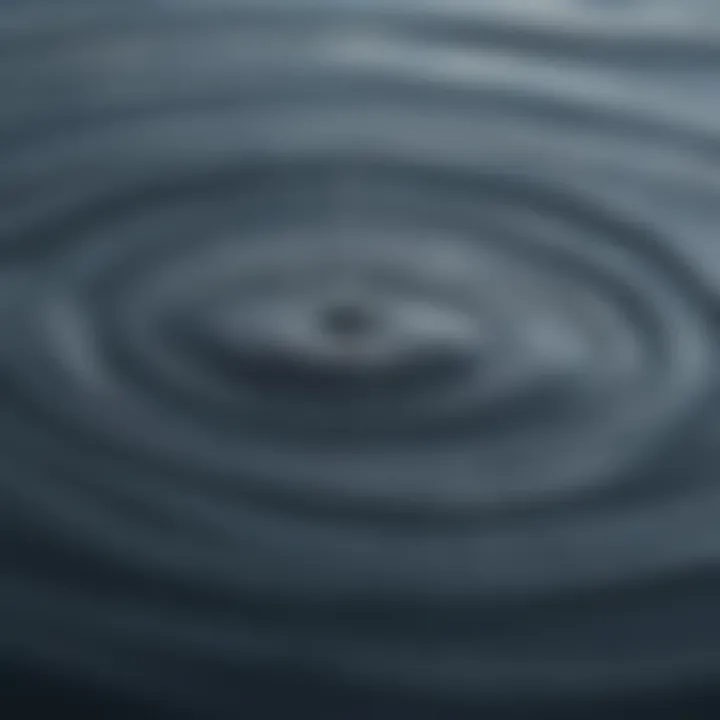 Ripple effect on calm water