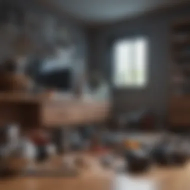 Before and after decluttering transformation