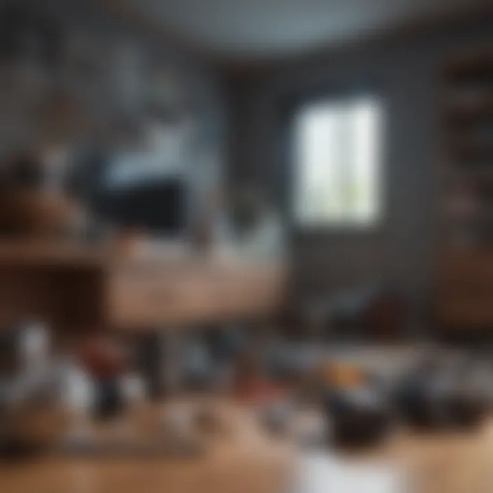 Before and after decluttering transformation