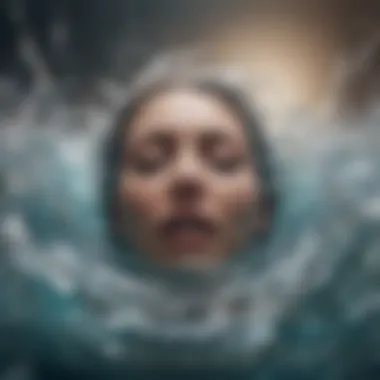 Transcending Inner Turmoil Abstract representation of inner turmoil fading away