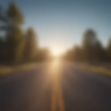 An Open Road Toward Renewal An open road symbolizing new beginnings