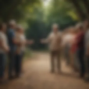 The Power of Connection in Happiness A dynamic group engaging in a community activity